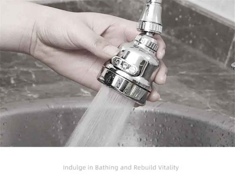 

New 360 Degree Rotating Universal Faucet Booster Nozzle Filter Water Saver Kitchen Splash Filter Nozzle Electroplating Spray Hot