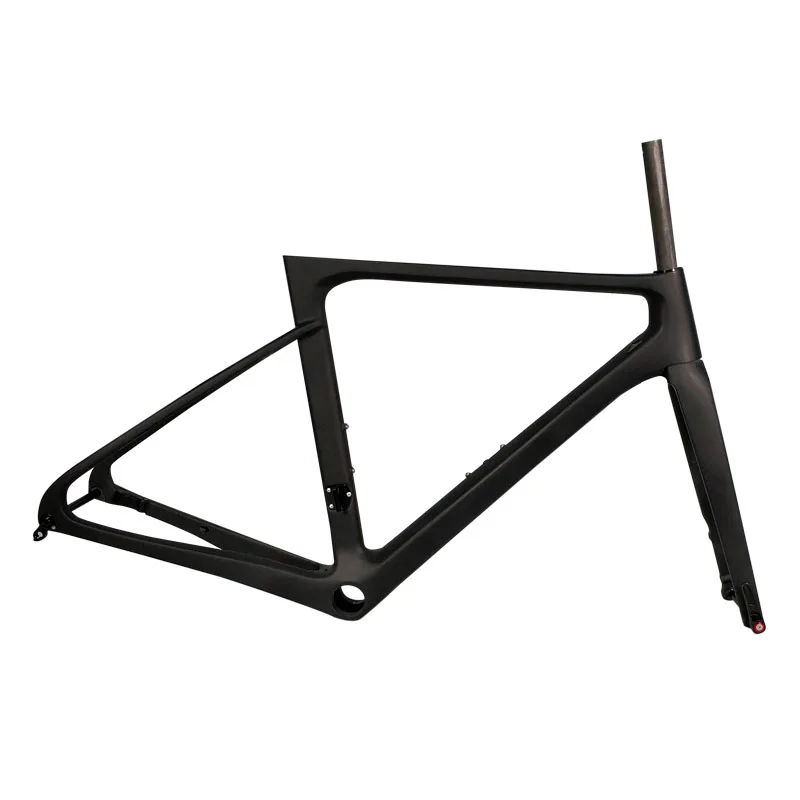 all black no logo THRUST NEW T1000 Silver Pink Disc brake Super light carbon road frame bike accessories UD Glossy/Matte 2 years warranty - Цвет: all black no logo