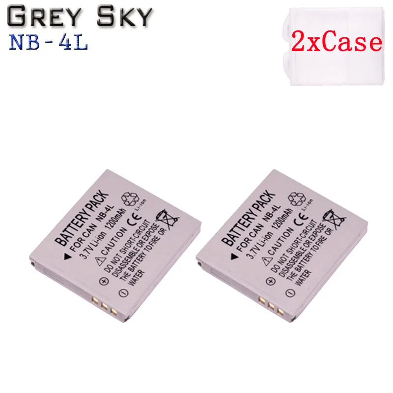 NB-4L NB 4L NB4L Литий-ионные аккумуляторы + зарядное устройство USB с ЖК-дисплеем для Canon