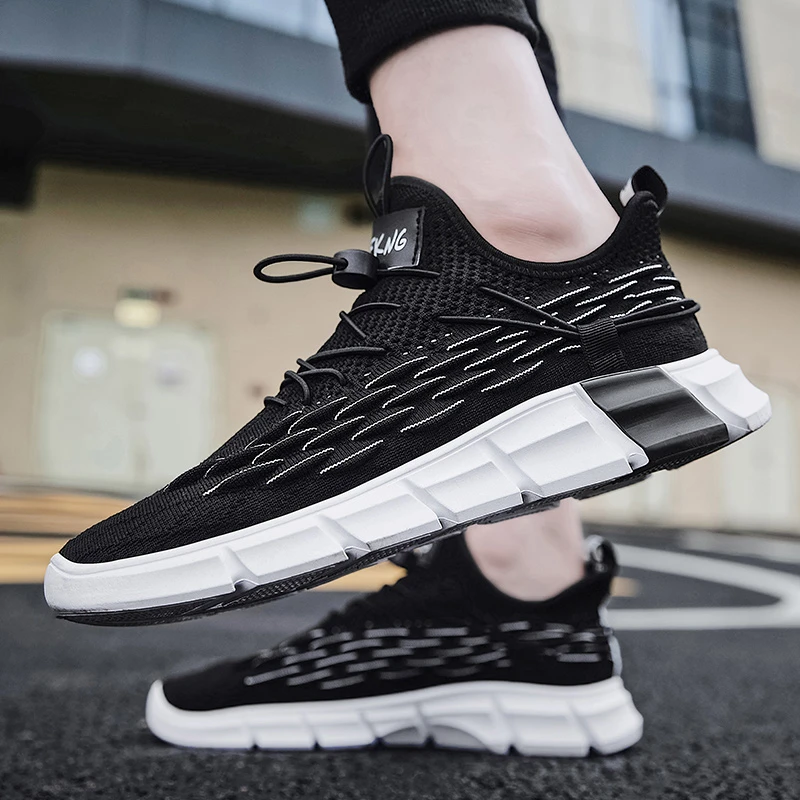 

Men's Sneakers Shoes For Men Spring Sports Outdoor White Mans Footwear Walking Lace Up Breathable Masculino Male Casual Shoes