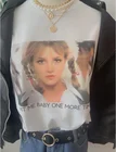 Модные топы sunfiz HJN, футболка с надписью Hit Me Baby One More, женская модная футболка в стиле 90-х годов с изображением тритни Спирса, хипстерские футболки в уличном стиле