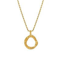 davini light luxury retro fashion simple geometric irregular clavicle chain necklace pendant jewelry for lovers