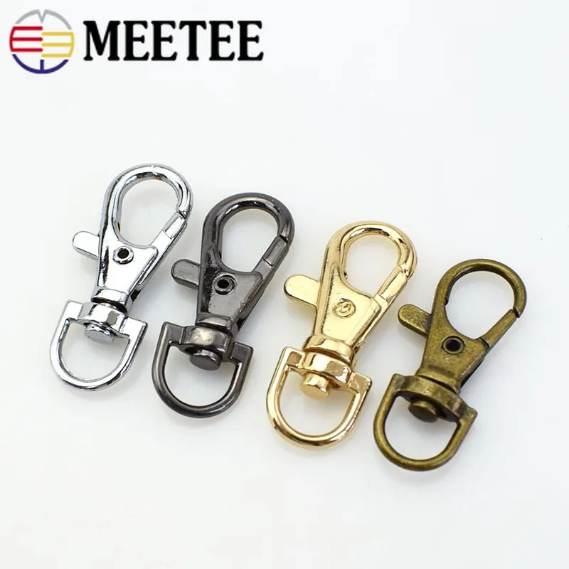 Meetee 20/50/100 шт. 10 мм металлический поворотный триггер Омаров застежки зажим