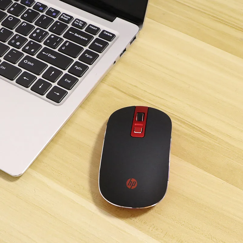 

Original HP S4000 Optical USB 1600DPI 2.4Ghz Wireless Mouse Mute Mouse NANO Receiver for Desktop Computer Laptp Dropshipping