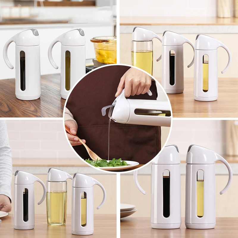 Диспенсер для масла стеклянная бутылка оливкового Герметичная Бутылка соуса