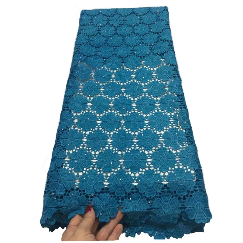 

6 color african guipure cord lace fabric by 5 yards french women wedding party dress sewing