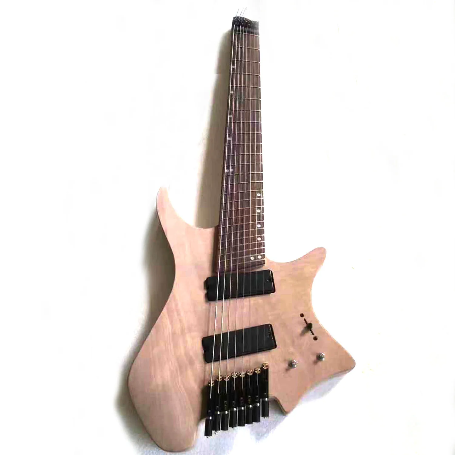 Musoo бренд незавершенный 8 струн fanned fret безголовая электрогитара