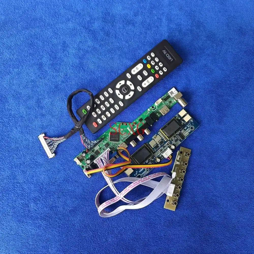 

LVDS 30 Pin 4CCFL комплект аналоговый сигнал монитор карта привода HDMI-совместимая с USB AV VGA для QD19EL01/NA19020/PM190SX/TM190SX 1280*1024