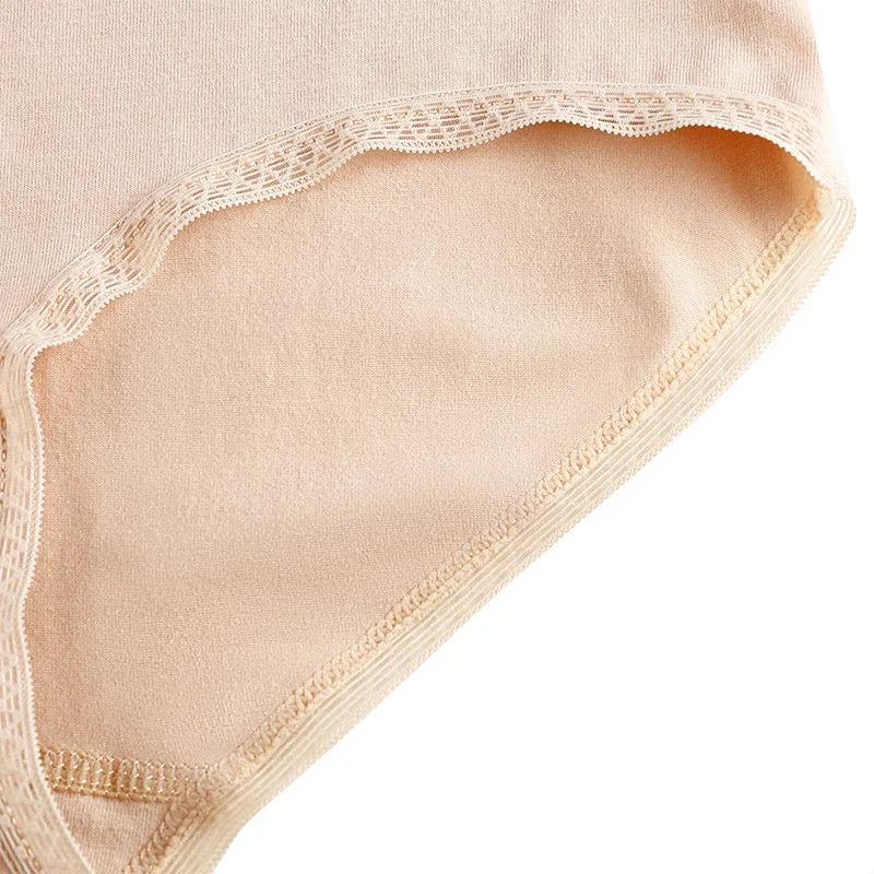 

Women Low Waist 95% Cotton Panties Elastic Seamless Briefs Sexy Lace Underwear Lingerie