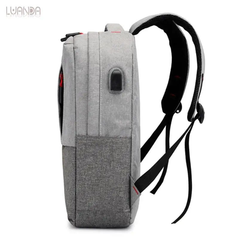 Унисекс Оксфорд рюкзак 15 6-дюймовый для ноутбука с USB зарядкой Повседневный стиль