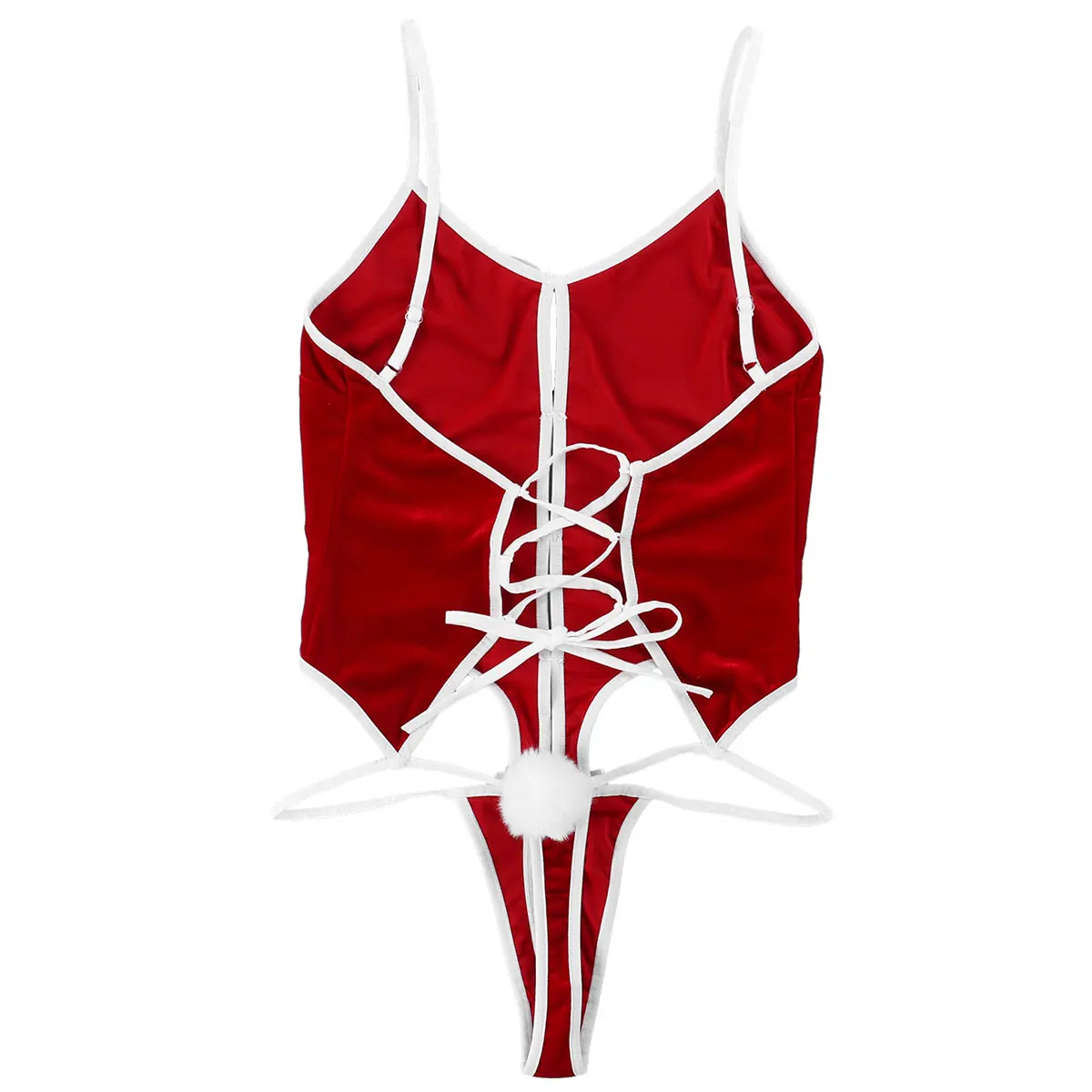 Горячее сексуальное женское нижнее белье Красный Мягкий бархатный