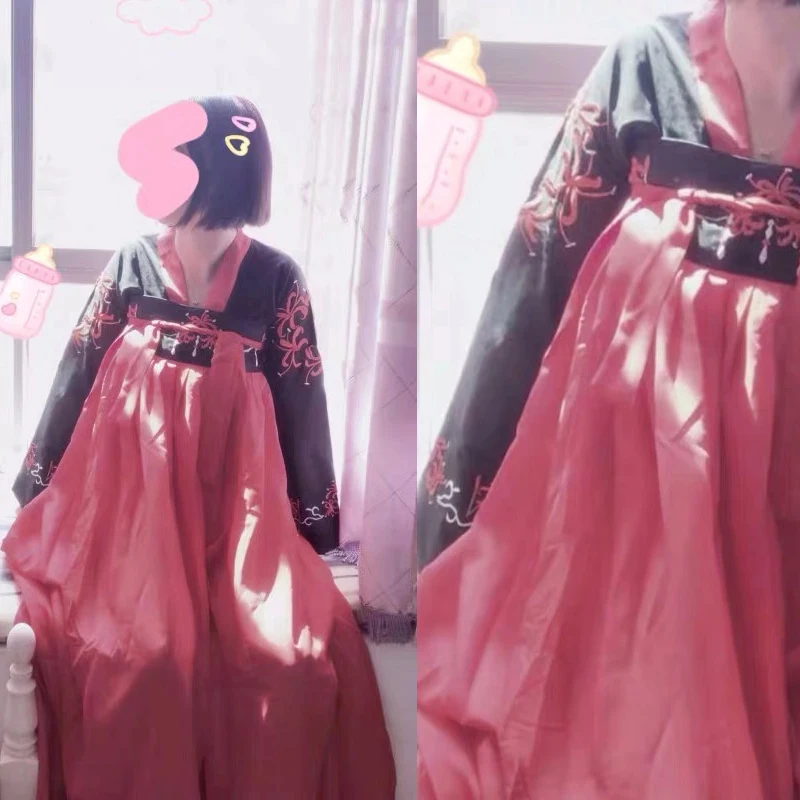 Новое платье Hanfu, Женский Классический танцевальный костюм, народное платье, Древний китайский стиль Hanfu, танцевальный костюм, одежда для сцены