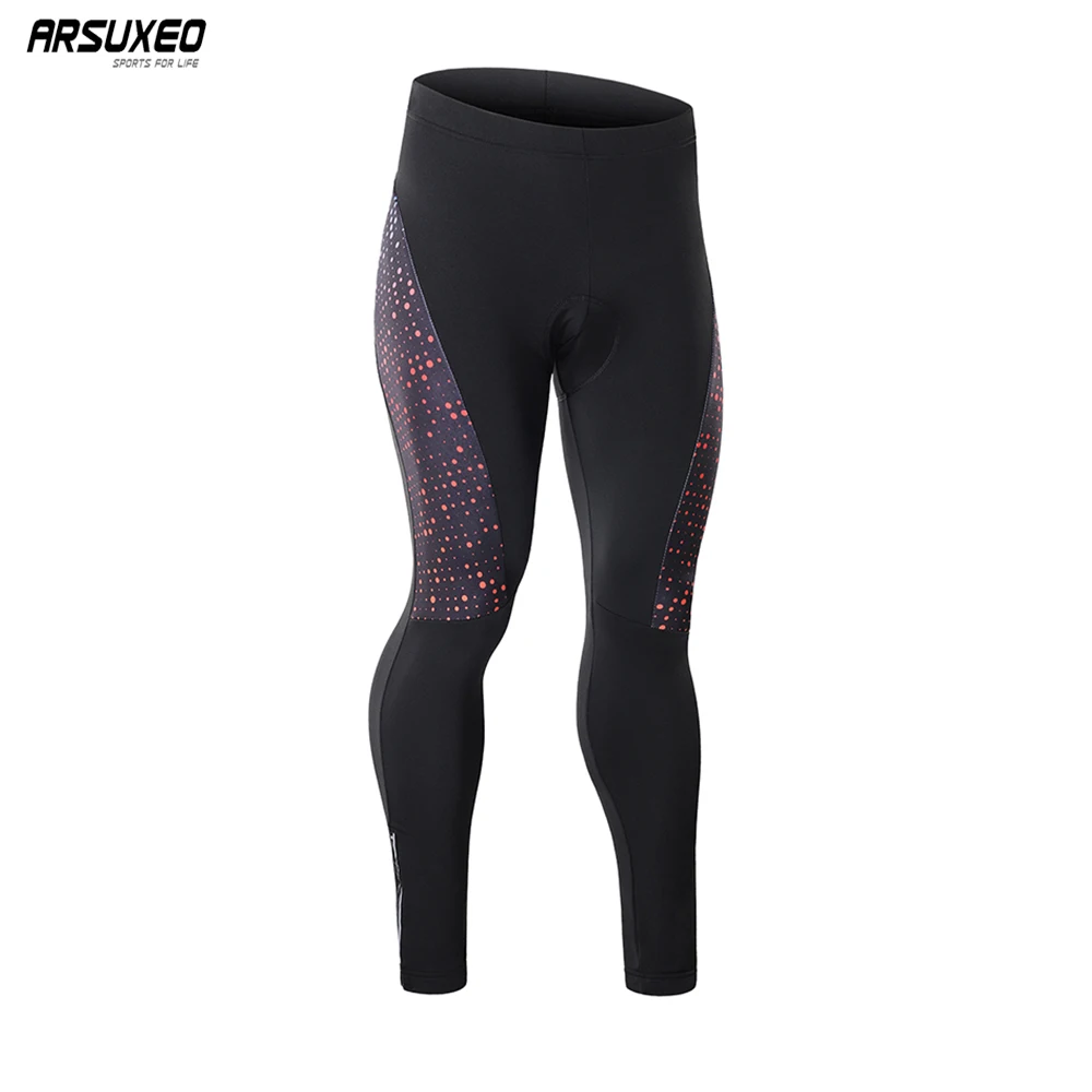 ARSUXEO мужские велосипедные штаны зимние с подкладкой термальные длинные MTB