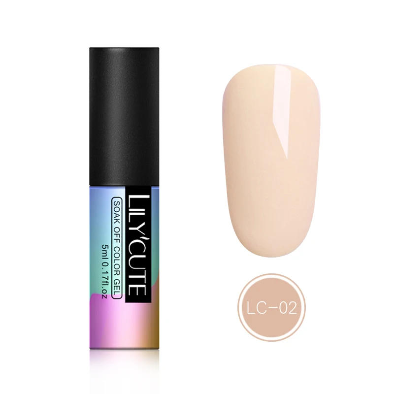 LC-2 LILYCUTE гель для ногтей лак для ногтей Полупостоянный УФ-эмаль гибридный дизайн ногтей Офф-гель лак белый гель для маникюра - Цвет: LC-2