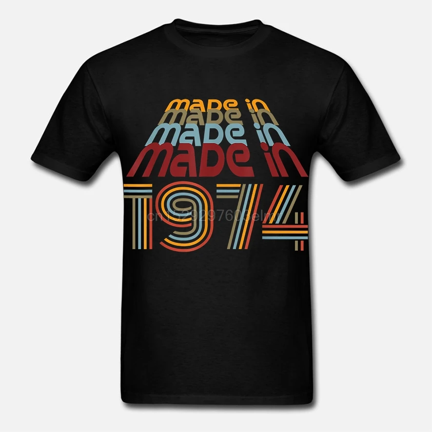 Мужская футболка с коротким рукавом Groovy сделано в 1974 ретро винтажная 60 х годов