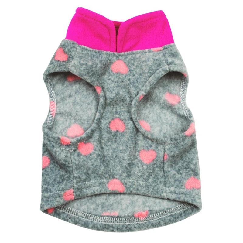 Жилет для домашних собак осенне зимняя одежда из мягкого флиса маленьких
