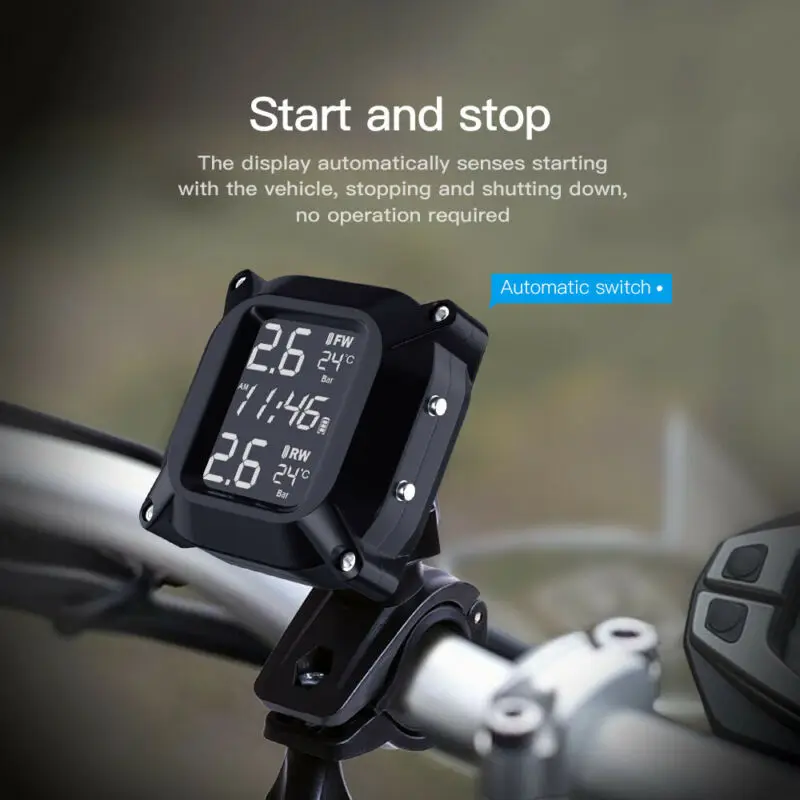 

Monitor System Tire Pressure W/ 2 External Sensors Beautiful Accessory