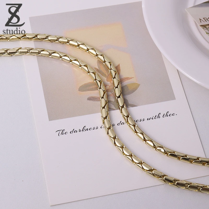 

Luxury Bag Charm length 60 ~ 130cm Snake Head Shape Zipper Wallet Cross-Arm Shoulder Chain