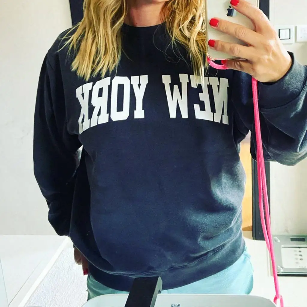 

Letter Print Sweatshirts Tops Woman Autumn Long Sleeve Round Neck Casual Boho Pullovers Female Winter Vintage Sweatshirt Hoodies