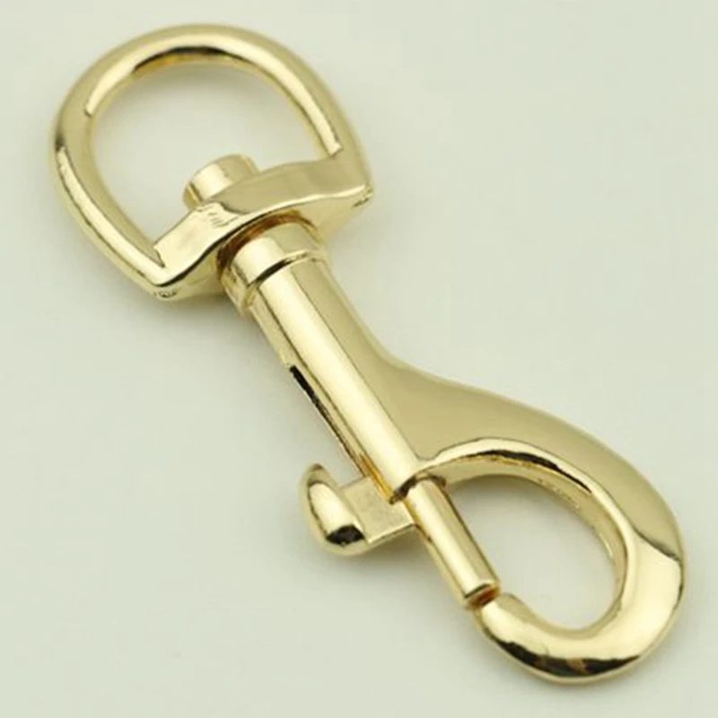 

10Pcs Metal Swivel Clasps - 10Pcs Brass Flag Pole Snap Clip for Keychains, Curtains, Pet Leashes, Rope