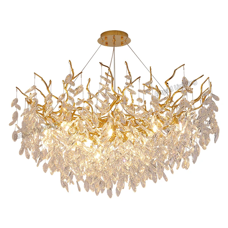 Хрустальная люстра в стиле пост-модерн светодиодная роскошная для гостиной