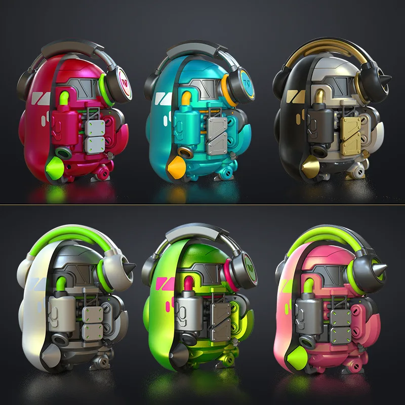 Caja ciega figura de acci&oacute;n de Anime MECHA PUPU serie Mini juguetes modelo Guess sorpresa mu&ntilde;eca aleatoria regalo decoraci&oacute;n de colecci&oacute;n-3