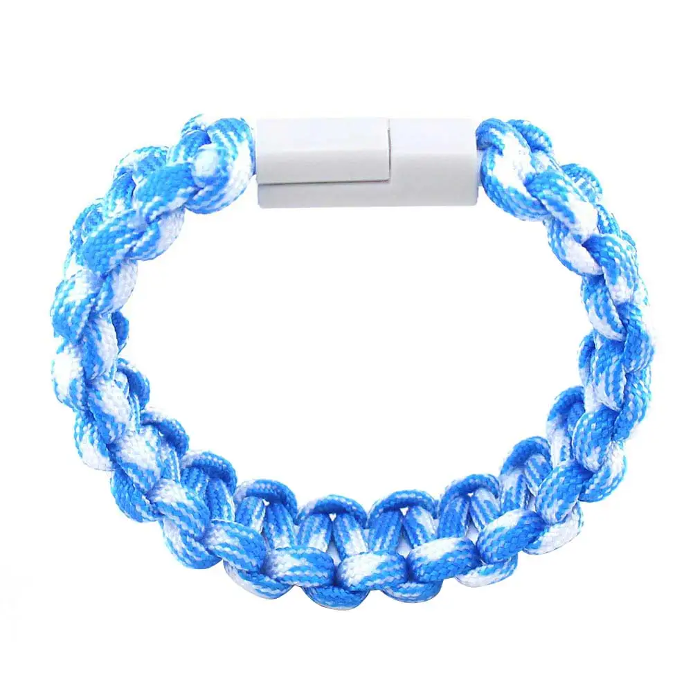 USB Cable Bracelet Charging Sync Data Cord for iPhone X 6 7 8 Plus Samsung Galaxy S5 S6 Edge FDX99 | Outdoor Tools