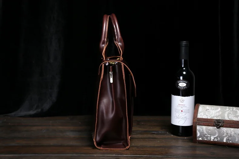 

New Style Handbag Men's Bag Shoulder Bag Shoulder Bag Business Retro Briefcase