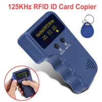 125khz em4100 rfid copier writer duplicator programmer reader em4305 rewritable id keyfobs tags card 5200 handheld