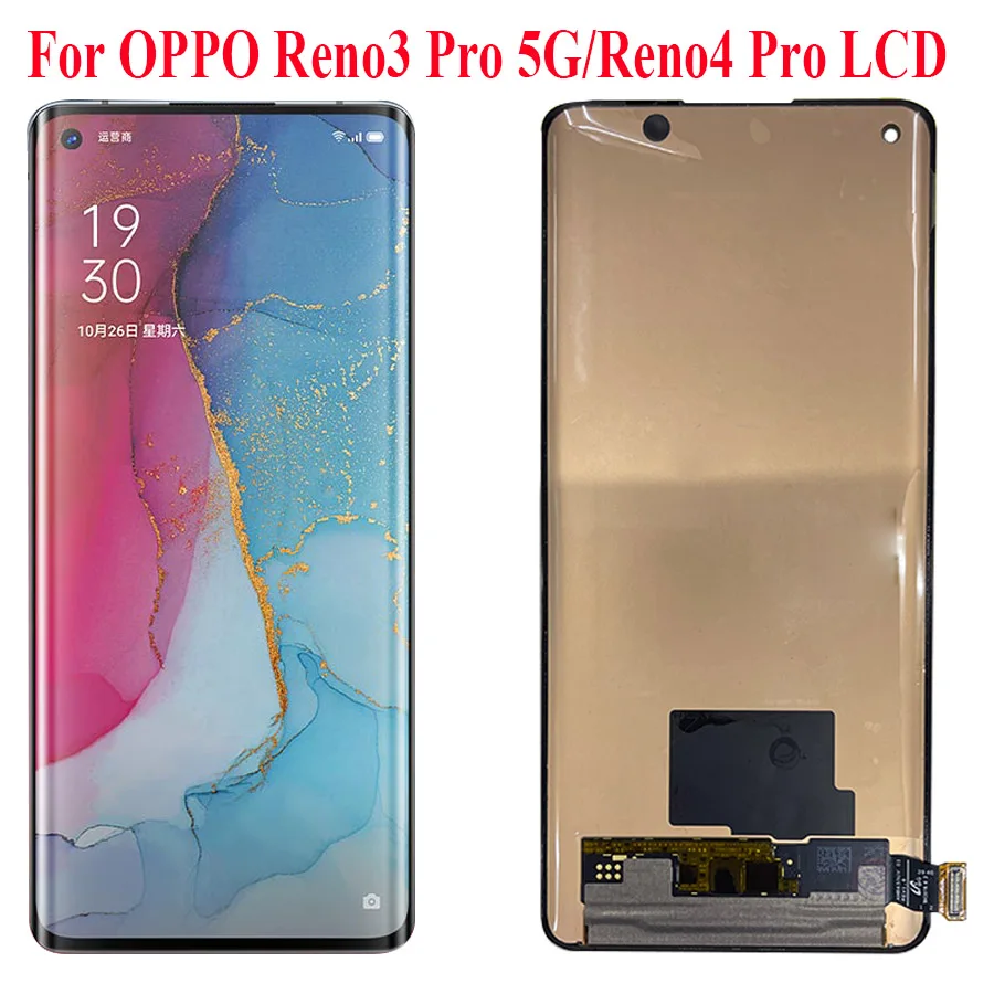 6.5''Original For Oppo Reno 3 Pro 5G LCD Display Screen Touch Panel Digitizer Replacement Parts For Oppo Reno 4/5/6/7 Pro LCD