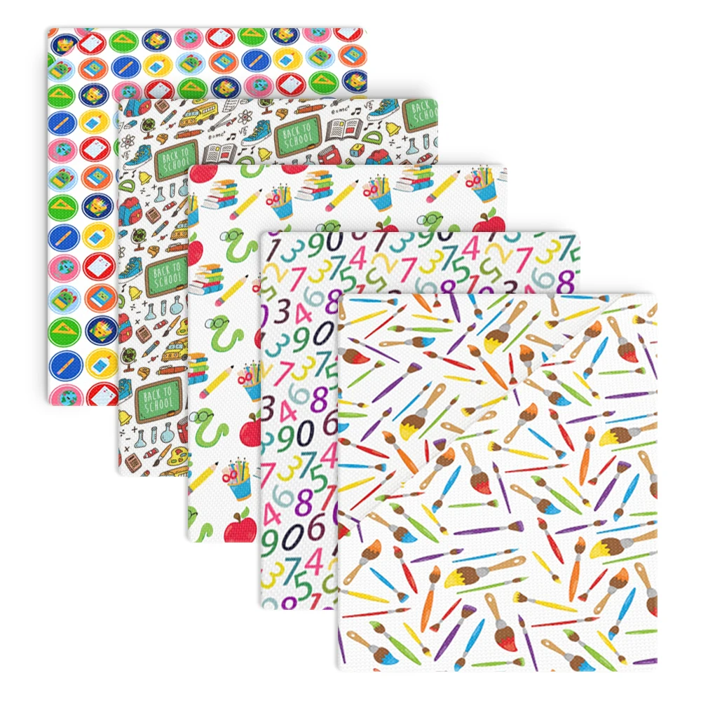 David accessories Снова в школу полиэфирная хлопчатобумажная ткань для тканей детский