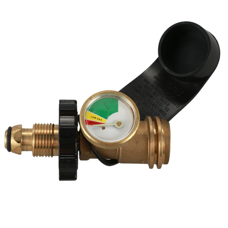 US overpressure and super flow leak detection automatically closes the propane tank pressure gauge cylinder adapter with protect |