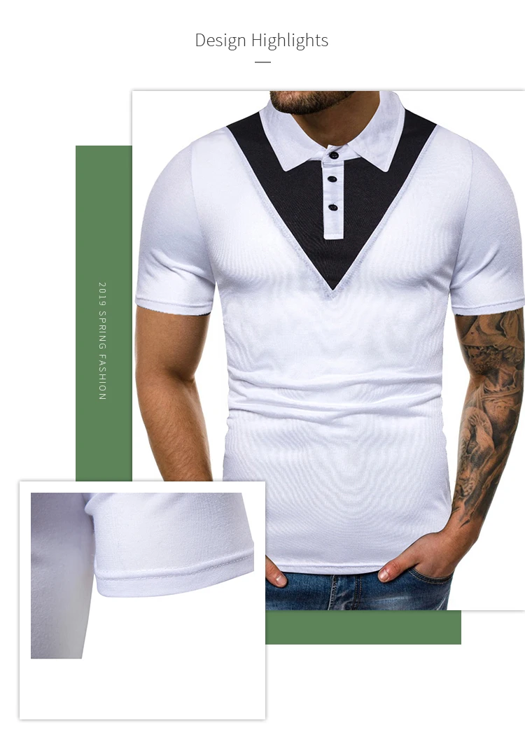 Мужские летние рубашки поло Camisa модные высококачественные хлопковые рубашки поло с коротким рукавом брендовые дышащие повседневные футболки мужская одежда