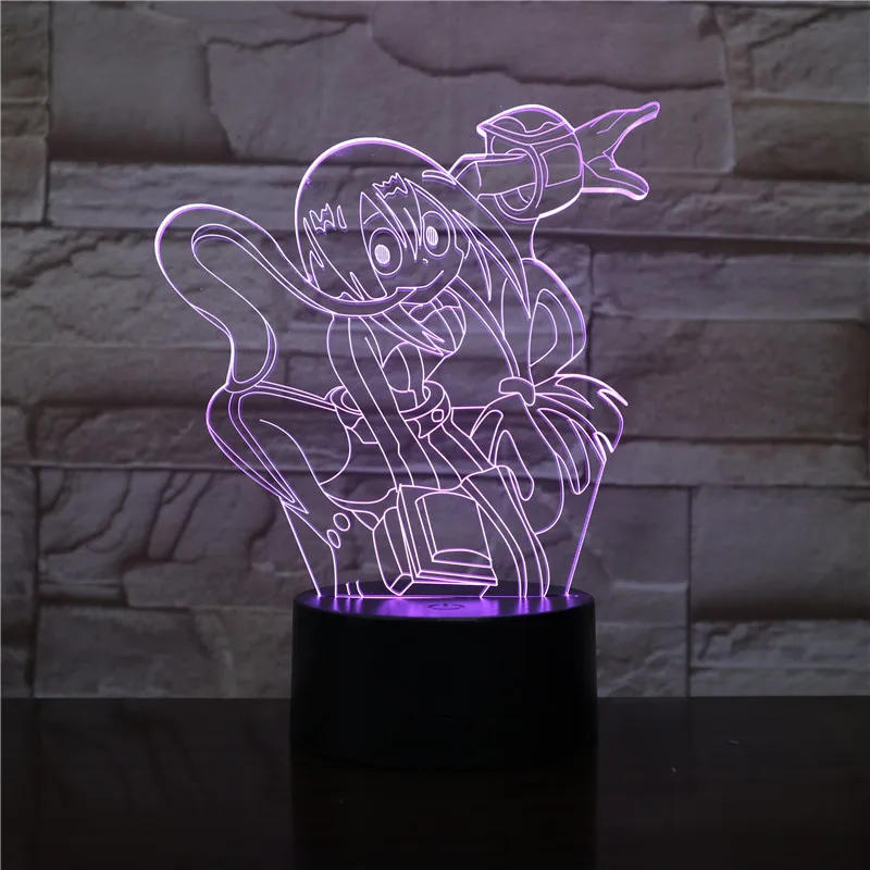 Мультяшный женский 3d ночник светодиодный светильник для девочек декор комнаты