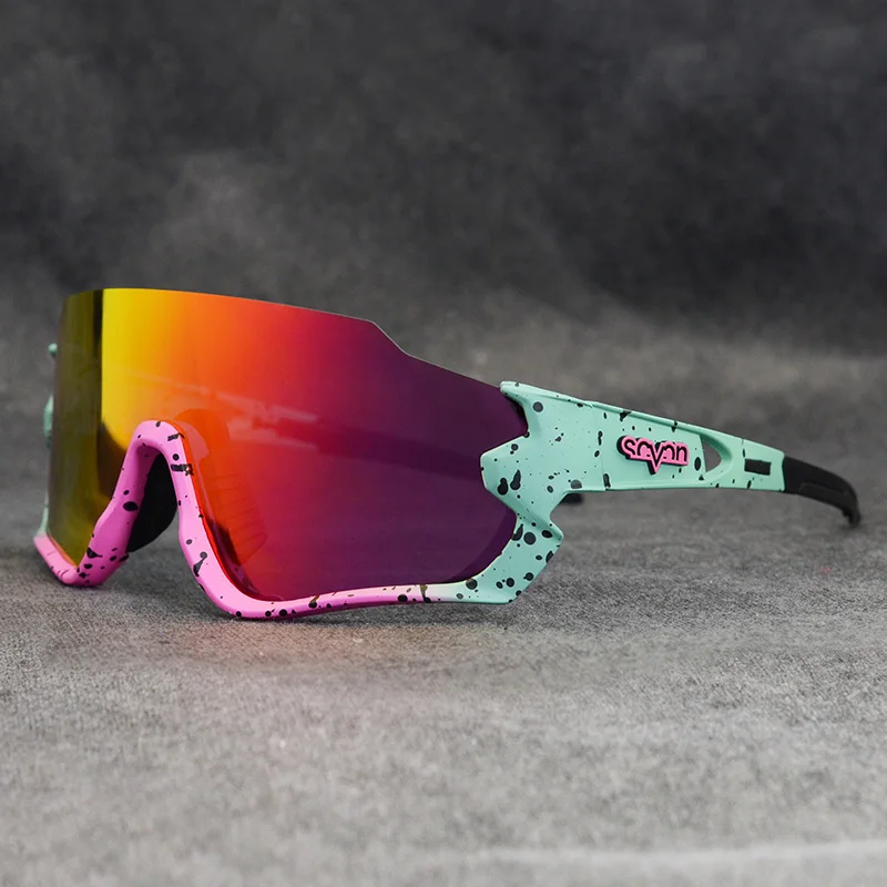 구매 2021 Polarized 5 Lens Cycling Glasses 남성 여성 도로 자전거 고글 스포츠 레이싱 자전거 안경 달리기 선글라스