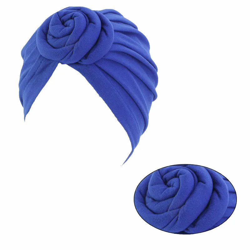 Женский хлопок пончик тюрбан Кепка индийский головной убор мусульманский шарф