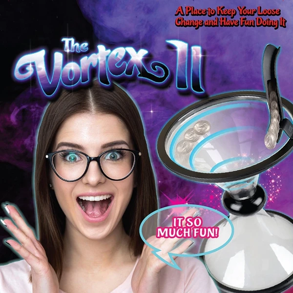 Креативная прозрачная вихревая копилка гравитационная крутящаяся | Дом и сад