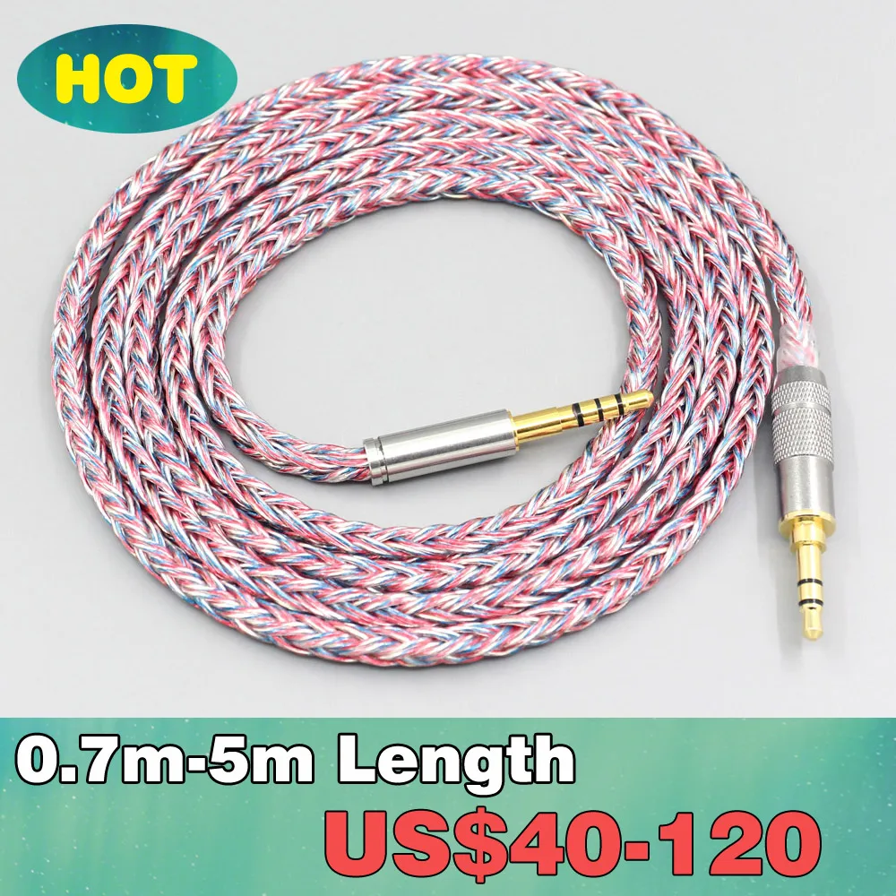 

16 Core Silver OCC OFC Mixed Braided Cable For Fostex T60RP T20RP T40RPmkII T50RP LN007597