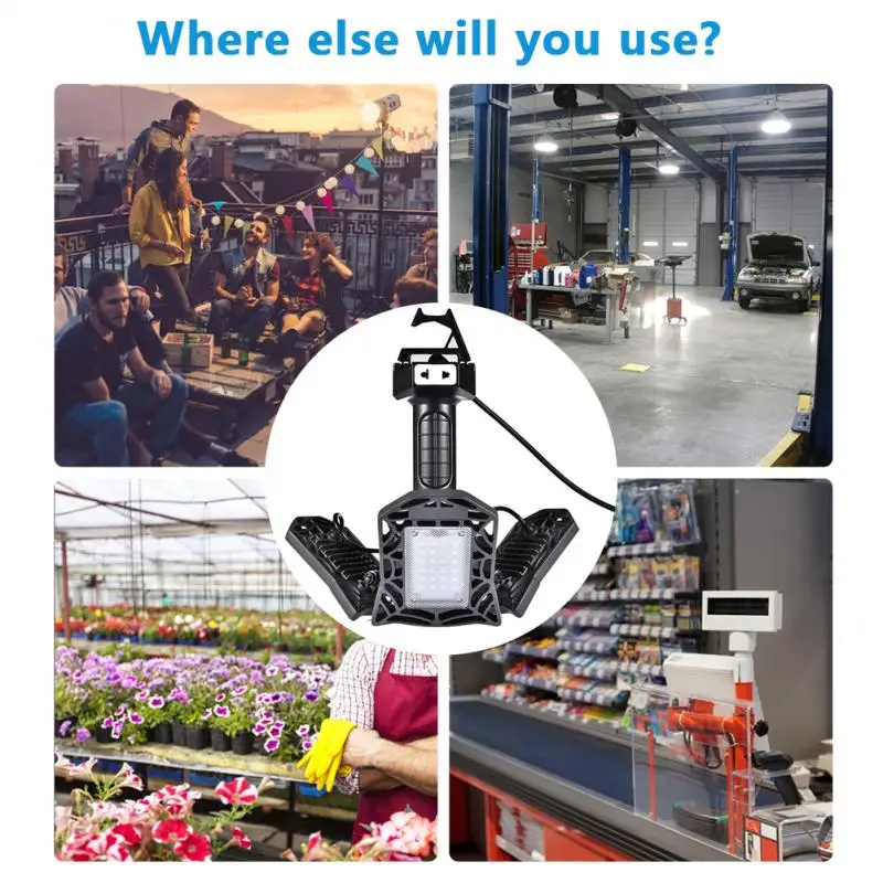 360 ° тройной свечение деформируемая игрушка гараж светильник Премиум 6000 люмен