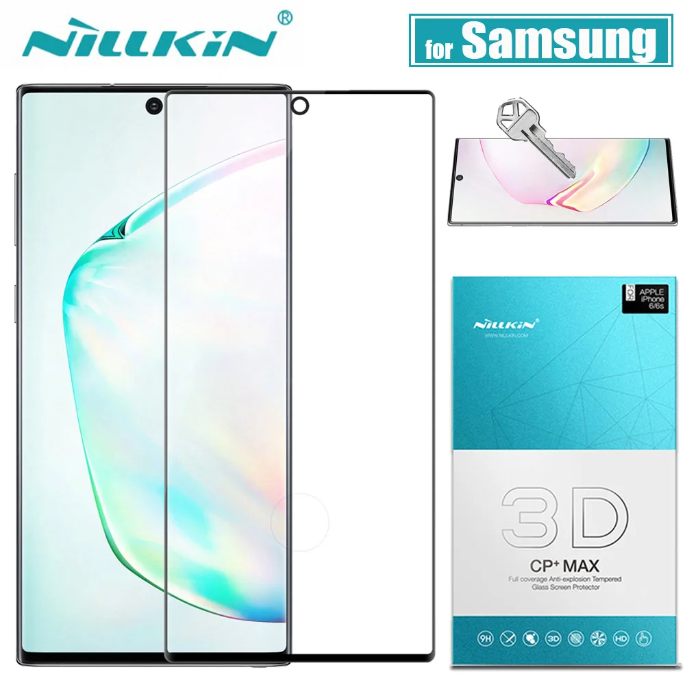Для Samsung Galaxy Note 10 9 8 S10 S9 S8 Plus Защитное стекло для экрана Nillkin 3D полное покрытие из клея закаленное стекло для Samsung S10E