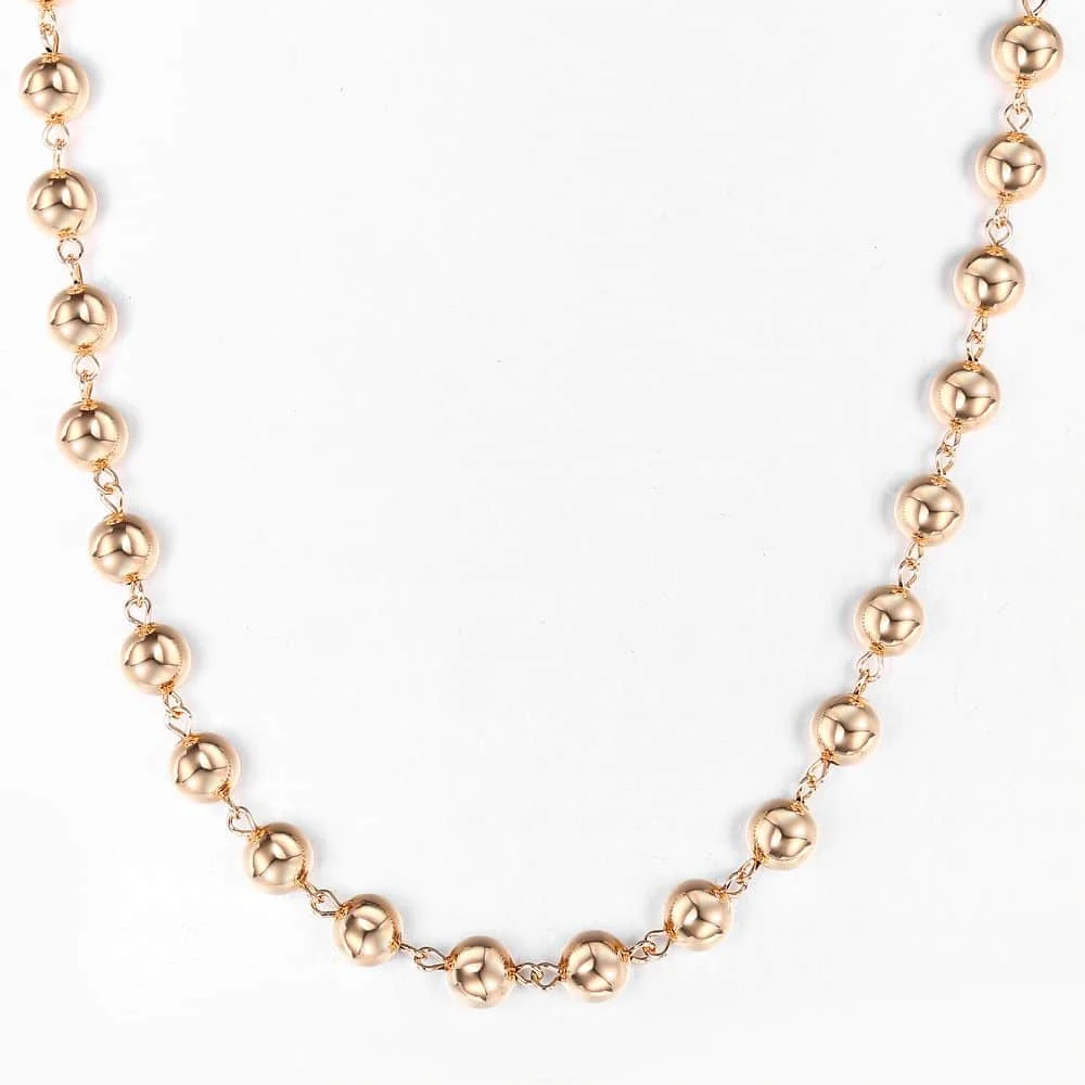 Женская цепочка из розового золота 585 пробы свадебное украшение с застежкой