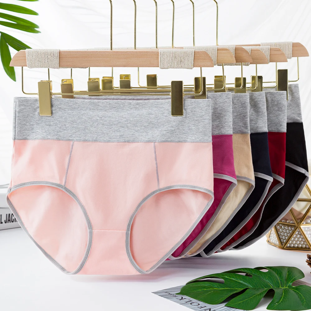 Женские трусики Flowomen нижнее белье с высокой талией из хлопка удобное модное