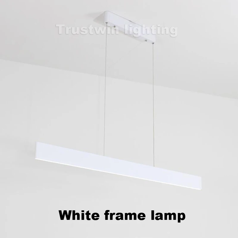 

Linear LED Pendant Lamp Modern Hanging Wire Suspension LED Light Bar LED Bulbs Cord Pendant 3 Years Aluminum Dinning Room Office