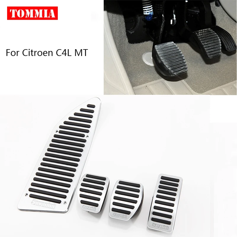 

Крышка педали tommia, топливный газовый тормоз, подставка для ног, корпус без сверления для Citroen C4L AT MT 2013-2016, Стайлинг автомобиля