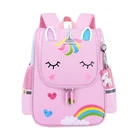 Детские рюкзаки для мальчиков и девочек, водонепроницаемые школьные ранцы с милым единорогом, легкие подарки