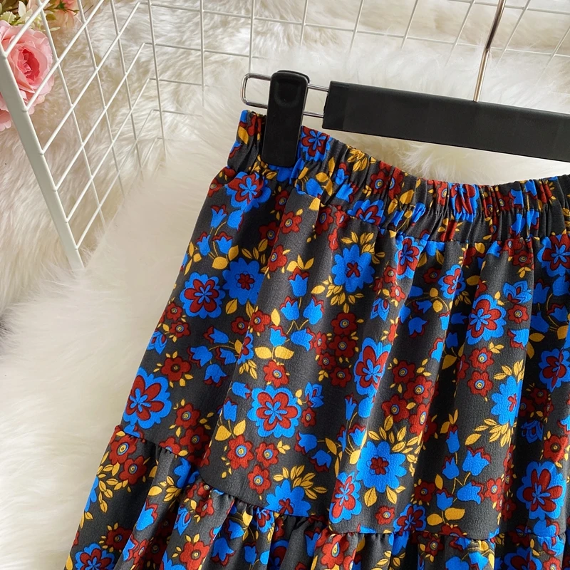 

2020 new fashion women's clothing A-Line Print skirts woman skirt