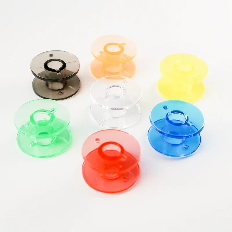 10 шт./компл. прозрачный катушки для швейных машин Пластик Швейные шпульки нитки