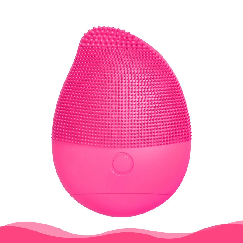 Электрическая мини щетка для очищения лица от USB и батареи силиконовый звуковой