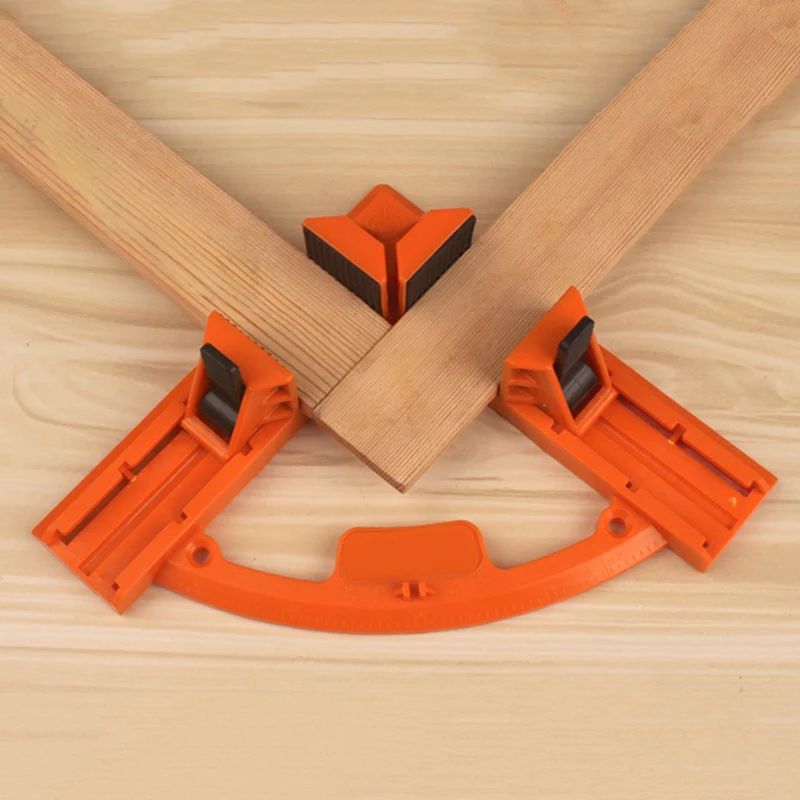 

90Right Angle Corner Ruler Clamp Carpentry Measuring Gauges Positioning Tool*1