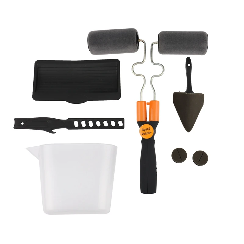 

Paint Roller Brush Set New Double Headed Telescopic Rod Home Decoration Wall DIY Creative Painting Roller Brush